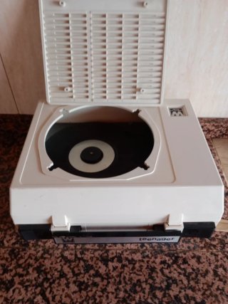 Tocadiscos Werner Teenager Blanco y Negro
