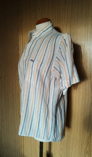 Camisa blanca rayas de verano mujer talla M