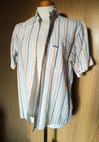 Camisa blanca rayas de verano mujer talla M