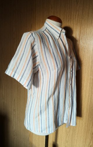 Camisa blanca rayas de verano mujer talla M