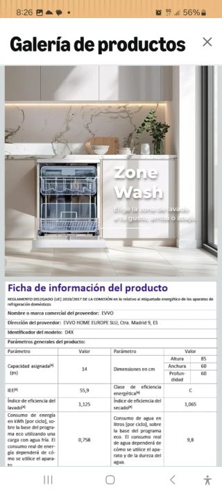 Lavavajillas Acero Inox 14 Servicios