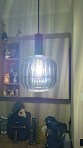 Lampadario pendente penisola grigio nero Vetro