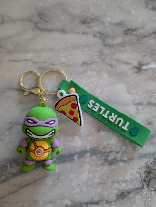 Portachiavi Tartarughe Ninja con Pizza