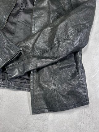 Chaqueta de cuero GAP negra Talla S