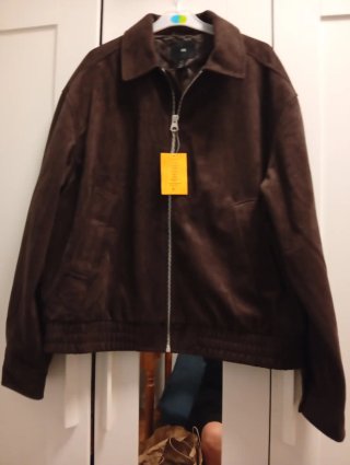 Chaqueta H&M ante marrón hombre Talla XL
