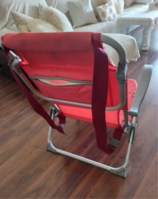 Tumbona plegable de aluminio con nevera