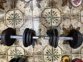 Mancuernas con discos y barra 13kg