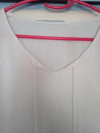Blusa/Vestido Blanco Bordado Talla Única