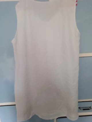 Blusa/Vestido Blanco Bordado Talla Única