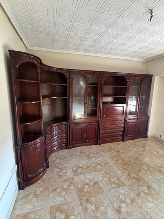 Mueble Comedor Antiguo Madera y Cristal