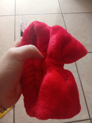 Fascia rossa in peluche