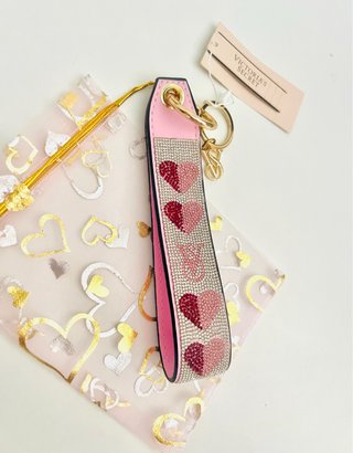 Llavero Victoria's Secret Corazones Brillantes