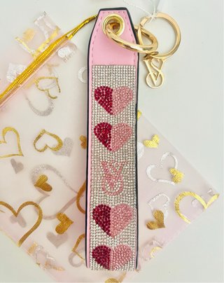 Llavero Victoria's Secret Corazones Brillantes
