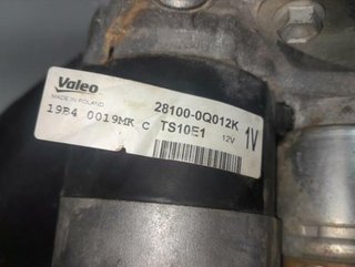 Toyota 1177096 28100-0q012k motor arranque aygo