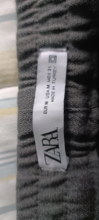 Pantalón Jogger Zara Gris Hombre