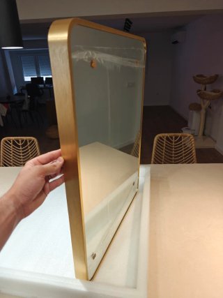 Espejo Diseño Dorado