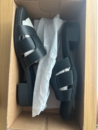 Sandalias de piel negras Kamome Trends