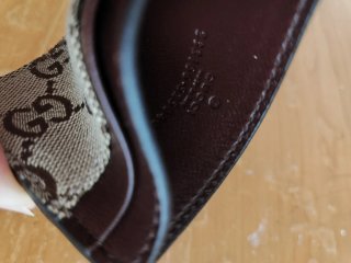 Portacarte Gucci Beige/Marrone senza scatola