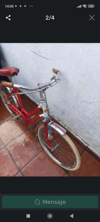 Bicicleta Clásica Roja