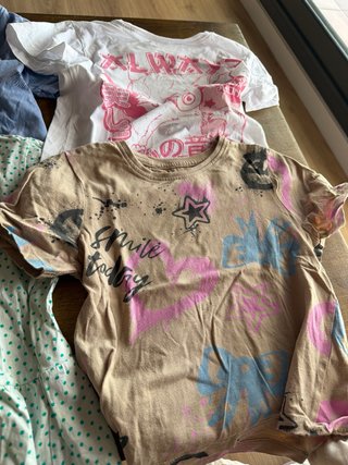 Lote 5 camisetas niña
