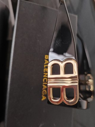 Occhiali da sole Balenciaga unisex neri e oro