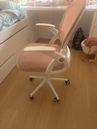 Silla de oficina infantil rosa
