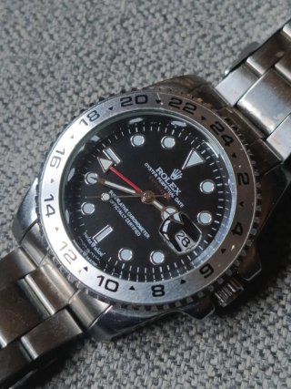 Reloj Explorer II Negro/Plata