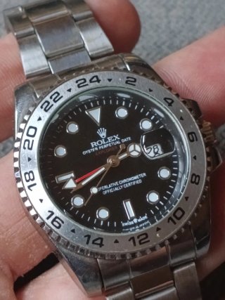 Reloj Explorer II Negro/Plata