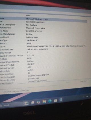 Dell Latitude 7490 i5 8th 8/128GB SSD Win 11