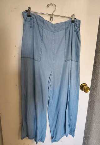 Pantalón palazzo azul