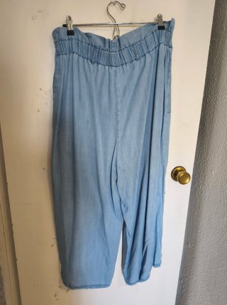 Pantalón palazzo azul