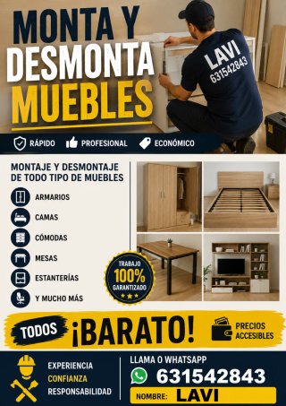 Montaje y desmontaje de muebles