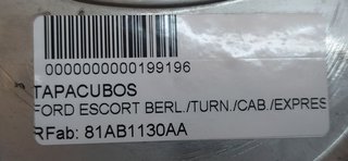 TAPACUBOS FORD ESCORT BERL./TURN./CAB./EXPRESS Berlina RS 1600 I