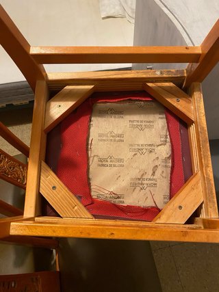Juego de 6 sillas de comedor de madera