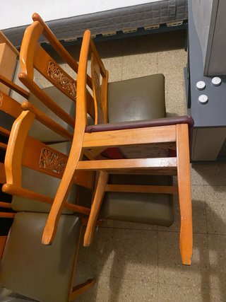 Juego de 6 sillas de comedor de madera