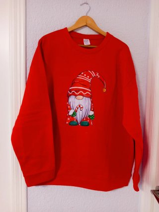 Sudadera T.XL Gnomo navideño NUEVA. OFERTAAAAAAA
