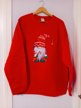 Sudadera T.XL Gnomo navideño NUEVA. OFERTAAAAAAA