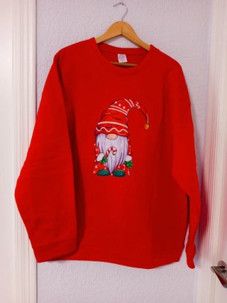 Sudadera T.XL Gnomo navideño NUEVA. OFERTAAAAAAA