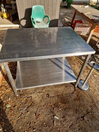 Mesa de trabajo ,hosteleria acero inoxidable cocin