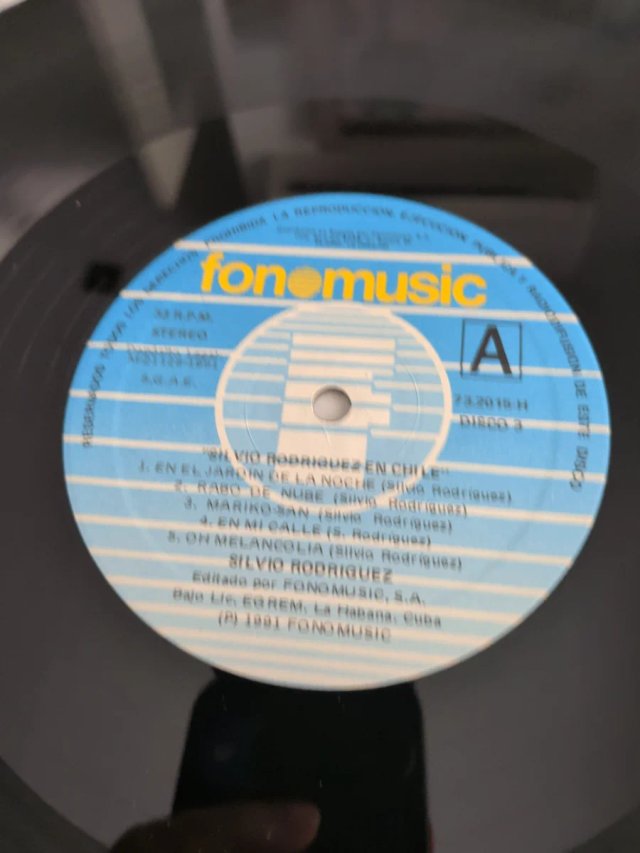 3 LP Silvio Rodríguez en Chile 1991 Fonomusic