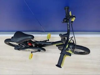 Bicicleta niños 16 pulgadas Btwin 500 Dark Hero negra 4,5 -