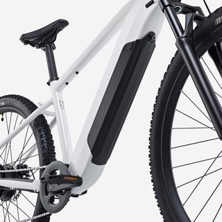 Bicicleta Eléctrica MTB 29" E-Expl 100 Blanco suspensión