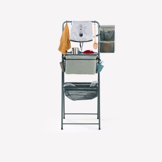Fregadero portátil de camping con depósito de aguas