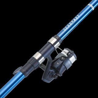 Conjunto Pesca Fija Mar Caña Y Carrete Seacoast 100 350