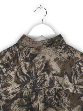 Camisa Estampada Manga Corta "Burberrys" Talla M