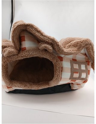 Galatée Cama Cueva para Gatos - Iglú De Gato De Peluche Cálido y Acogedor - Cama Lavable para Perros con Cojín Extraíble - Mejora E