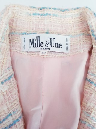 Chaqueta Tweed Rosa T40
