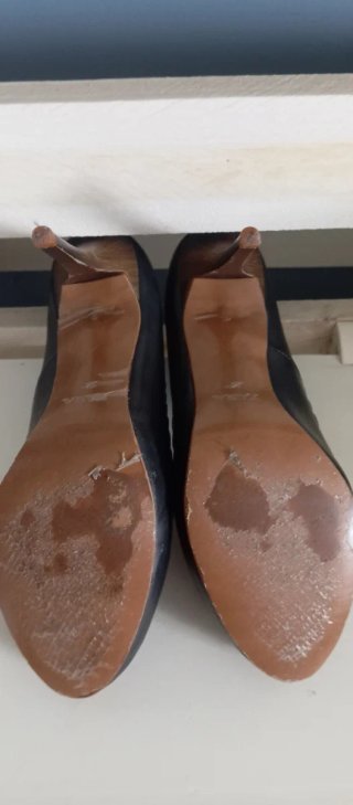 Zapatos tacón Zara Woman azul