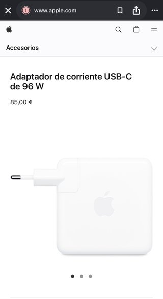 Cargador Apple MacBook 96w