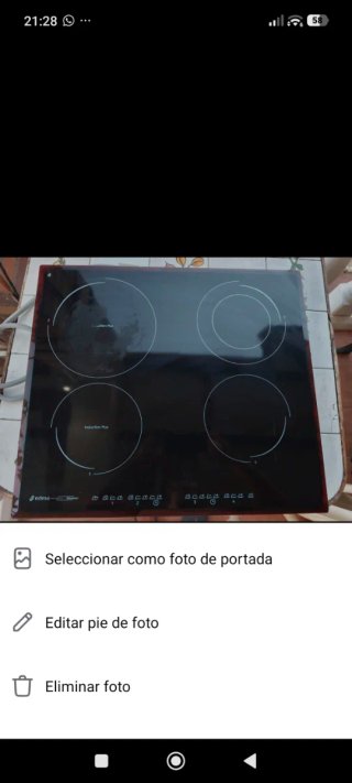 Placa de Inducción Edesa Dinamic 4 fuegos